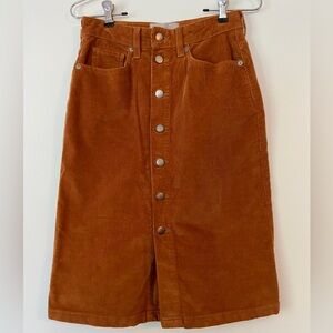 Everlane Corduroy Skirt